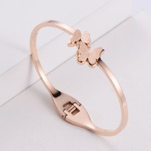 Rose Gold Stainless Steel Butterfly Bracelet!🦋